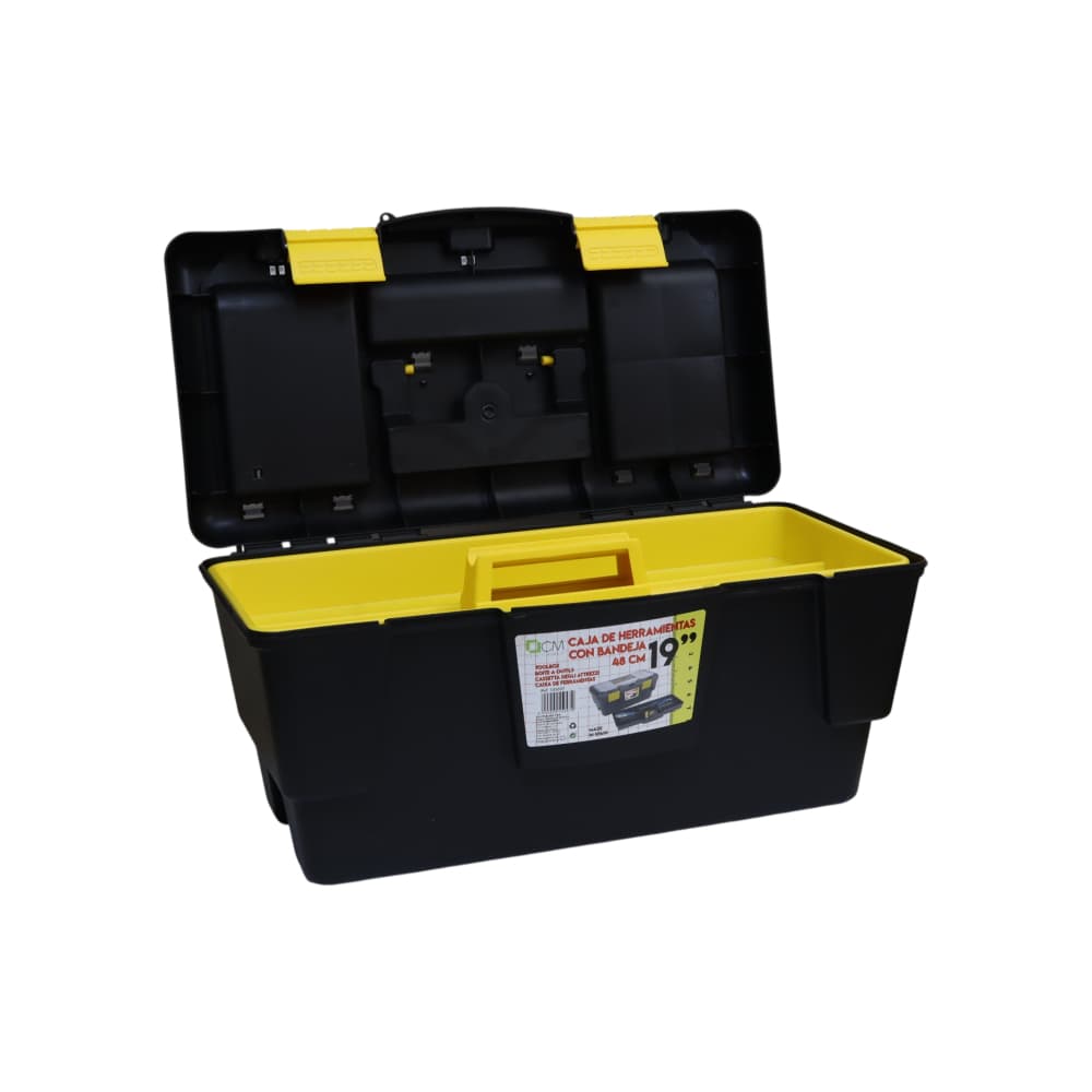 Caja de herramientas de plástico con bandeja de 19" Casa y Menaje - Miniatura 2