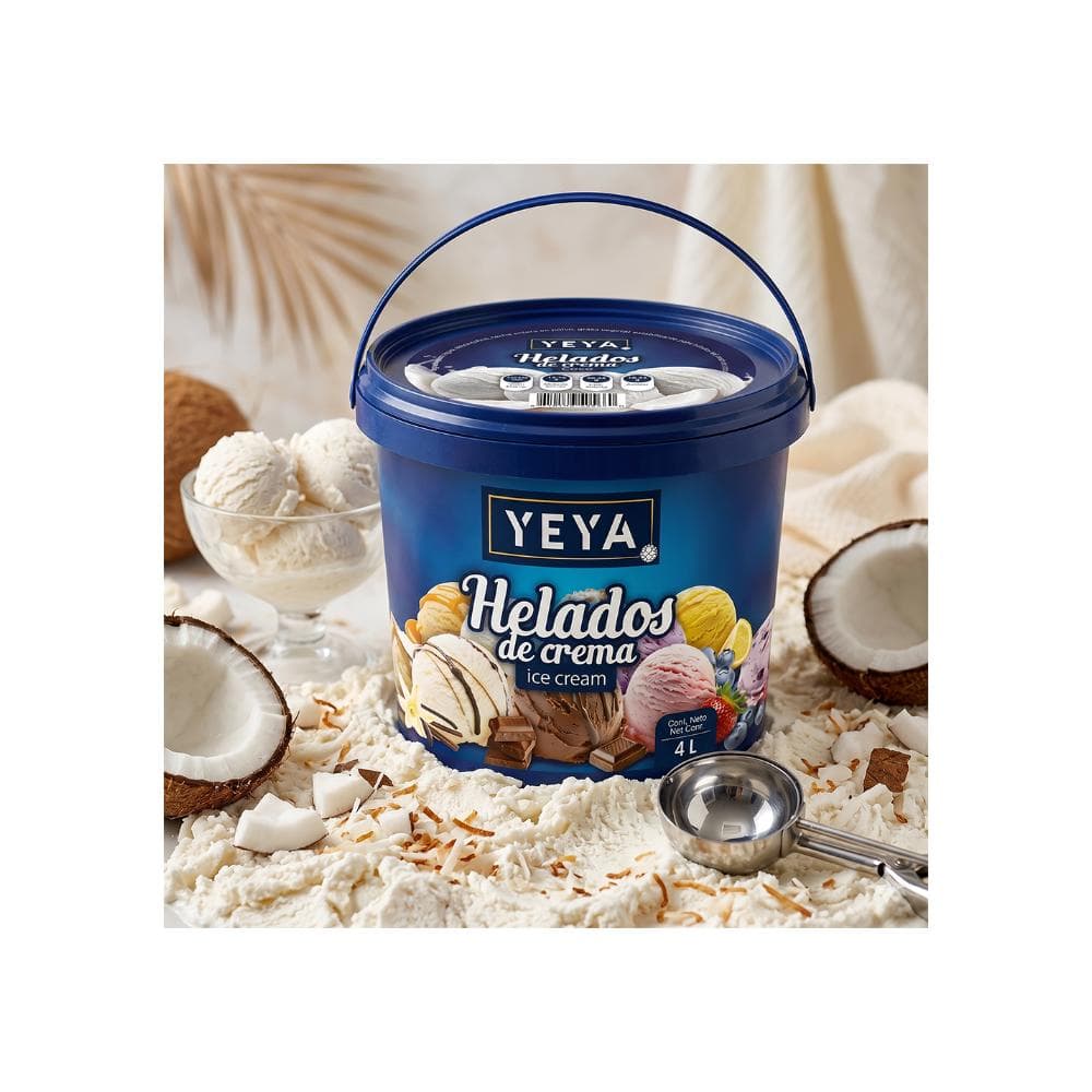 Helado de crema sabor a coco YEYA (4 L) - Miniatura 6