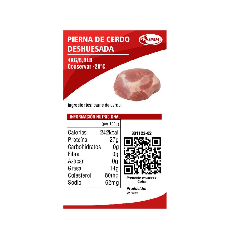 Pierna de cerdo deshuesada Jimm (4 kg / 8.8 lb) - Miniatura 4