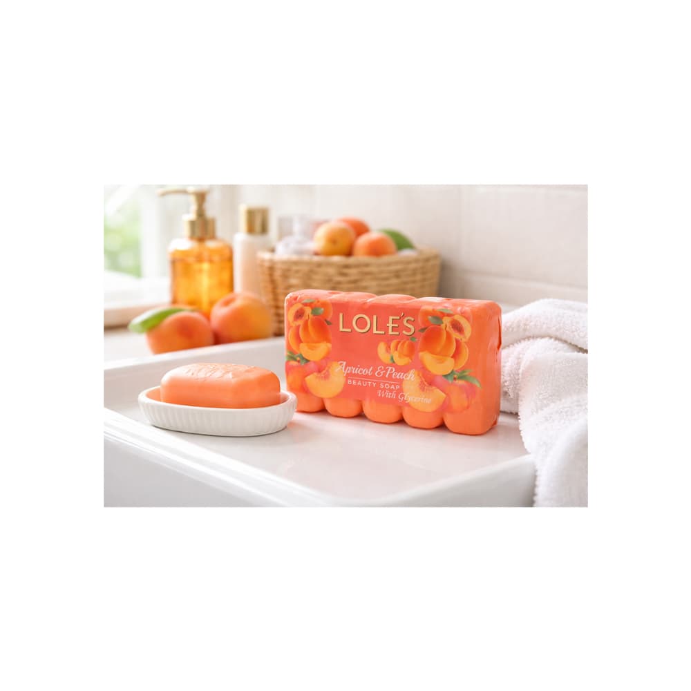 Jabón aroma albaricoque y durazno con glicerina Lole´s (375 g / 13.2 oz) - Miniatura 4