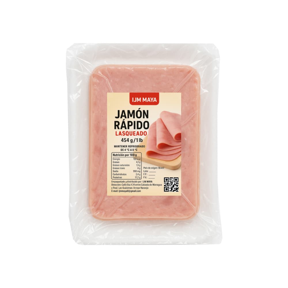 Jamón rápido lasqueado IJM Maya (454 g / 1 lb) - Miniatura 4