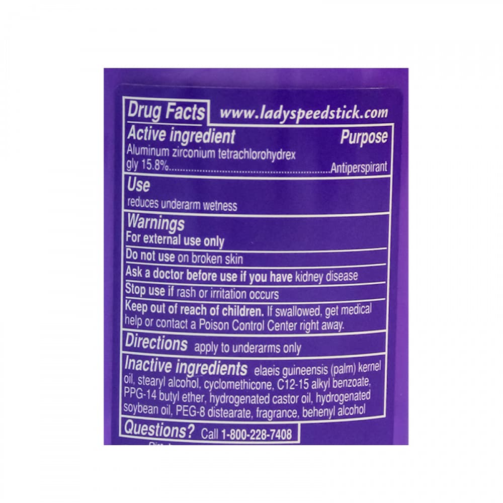 Desodorante en barra para mujer Lady Speed Shower Fresh (65 g / 2.3 oz) - Miniatura 3