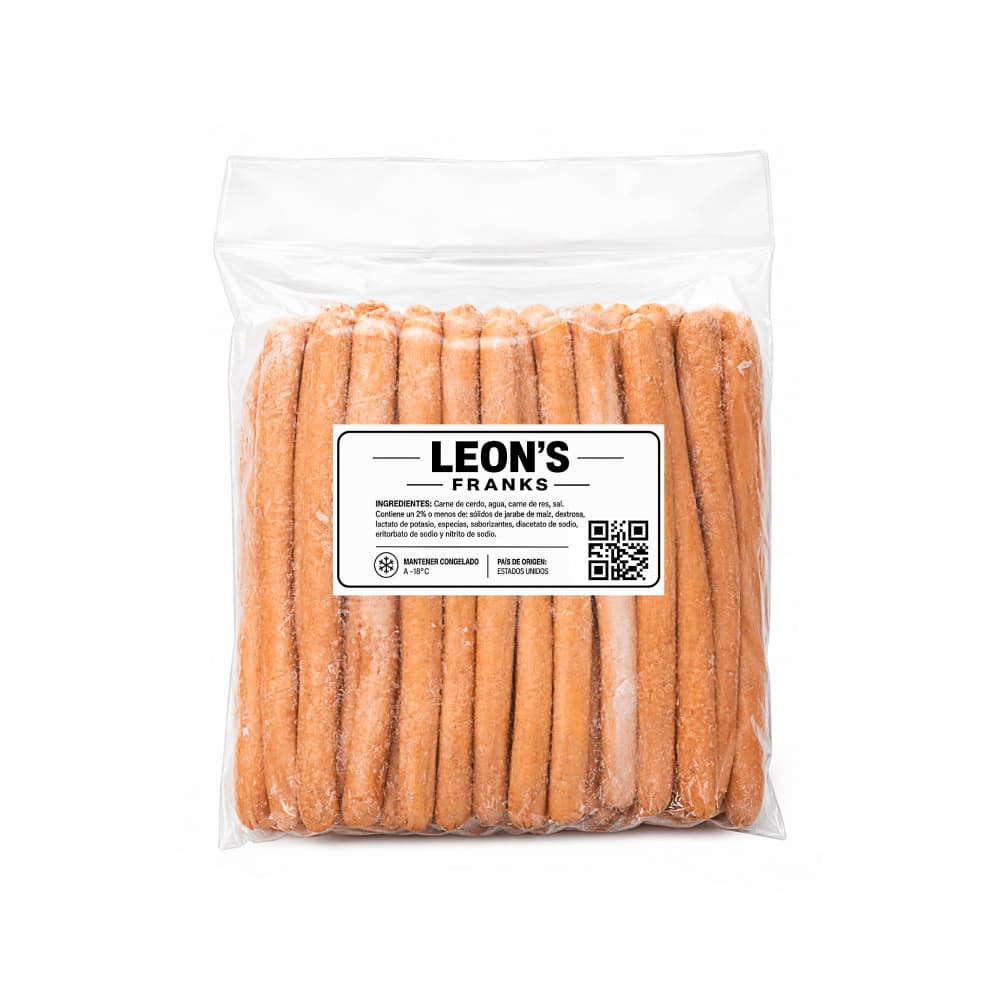 Salchichas ahumadas de cerdo y res Leon's (4.53 kg / 10 lb) - Miniatura 1