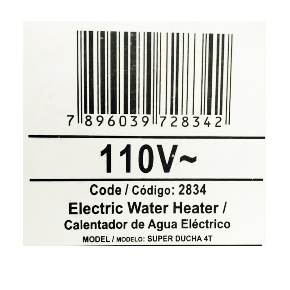 Ducha eléctrica modelo Super Ducha Quattro 4T Fame - Miniatura 4