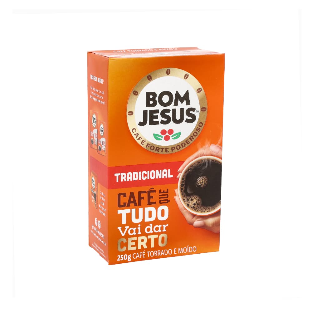 Café tostado molido tradicional Bom Jesus (250 g / 8.81 oz) - Imagen 1