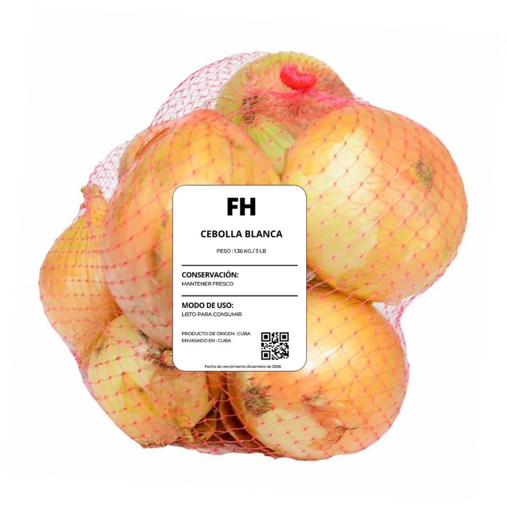 Cebolla blanca Fresco Habana (1.36 kg / 3 lb) - Imagen 1