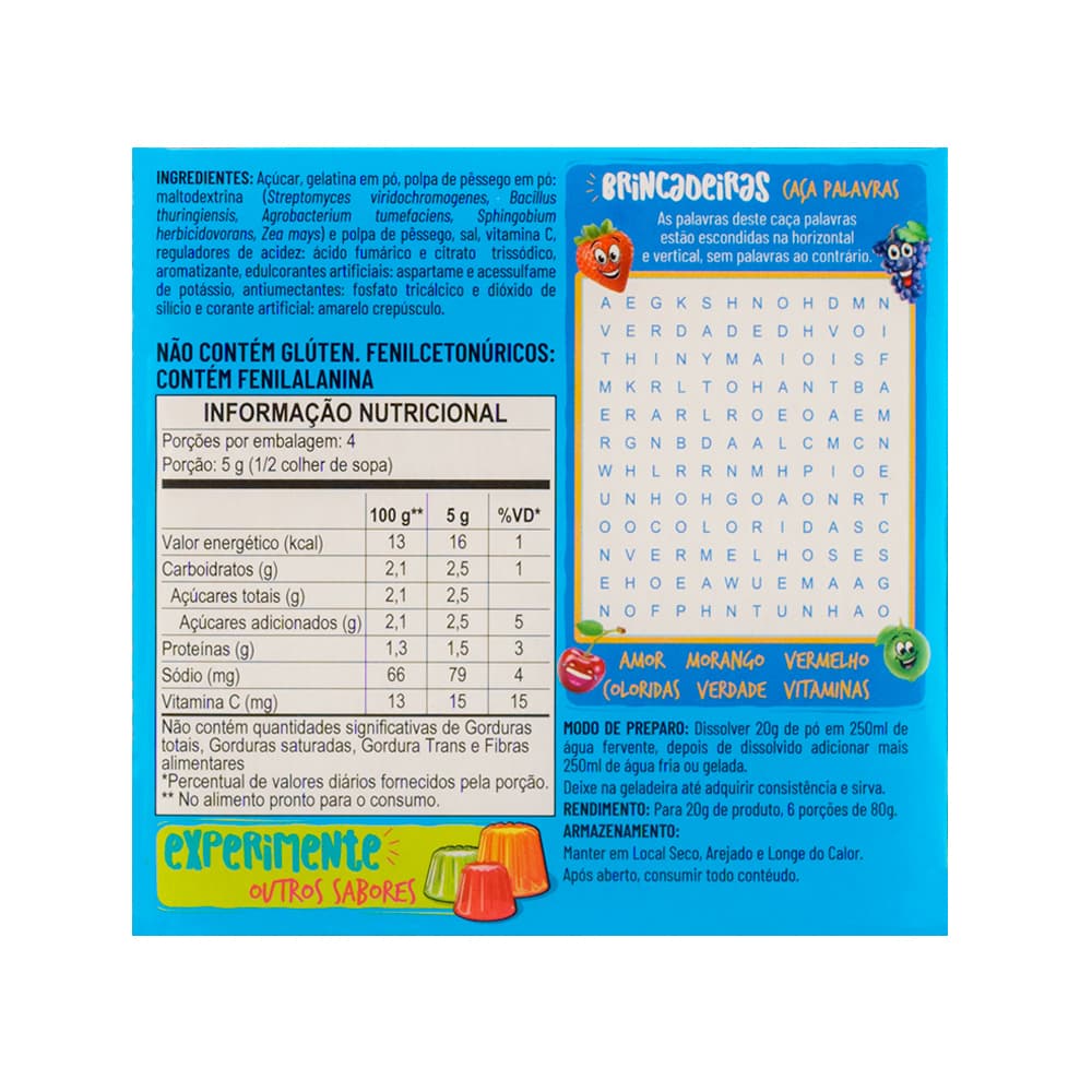 Gelatina sabor durazno Apti (20 g / 0.7 oz) - Miniatura 3