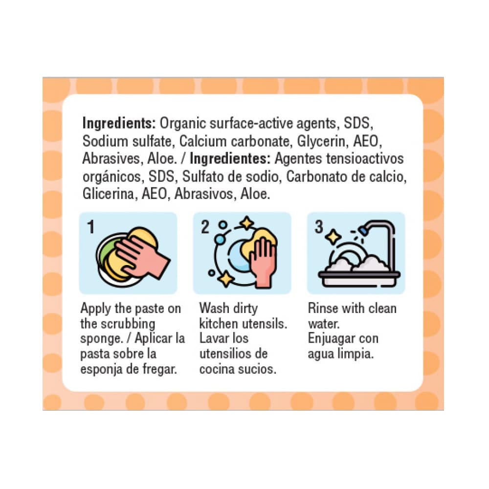 Lavavajillas en pasta con aroma a naranja Yeya (200 g / 7.05 oz) - Miniatura 3