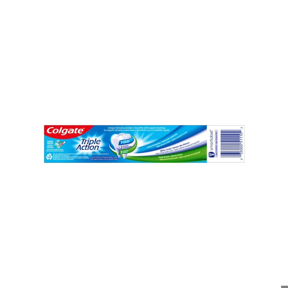 Pasta dental triple acción Colgate (3 x 70 g / 2.5 oz) - Miniatura 2