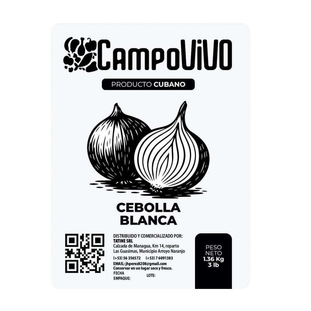 Cebolla blanca Campo Vivo (1 Kg / 2.2 lb) - Miniatura 2