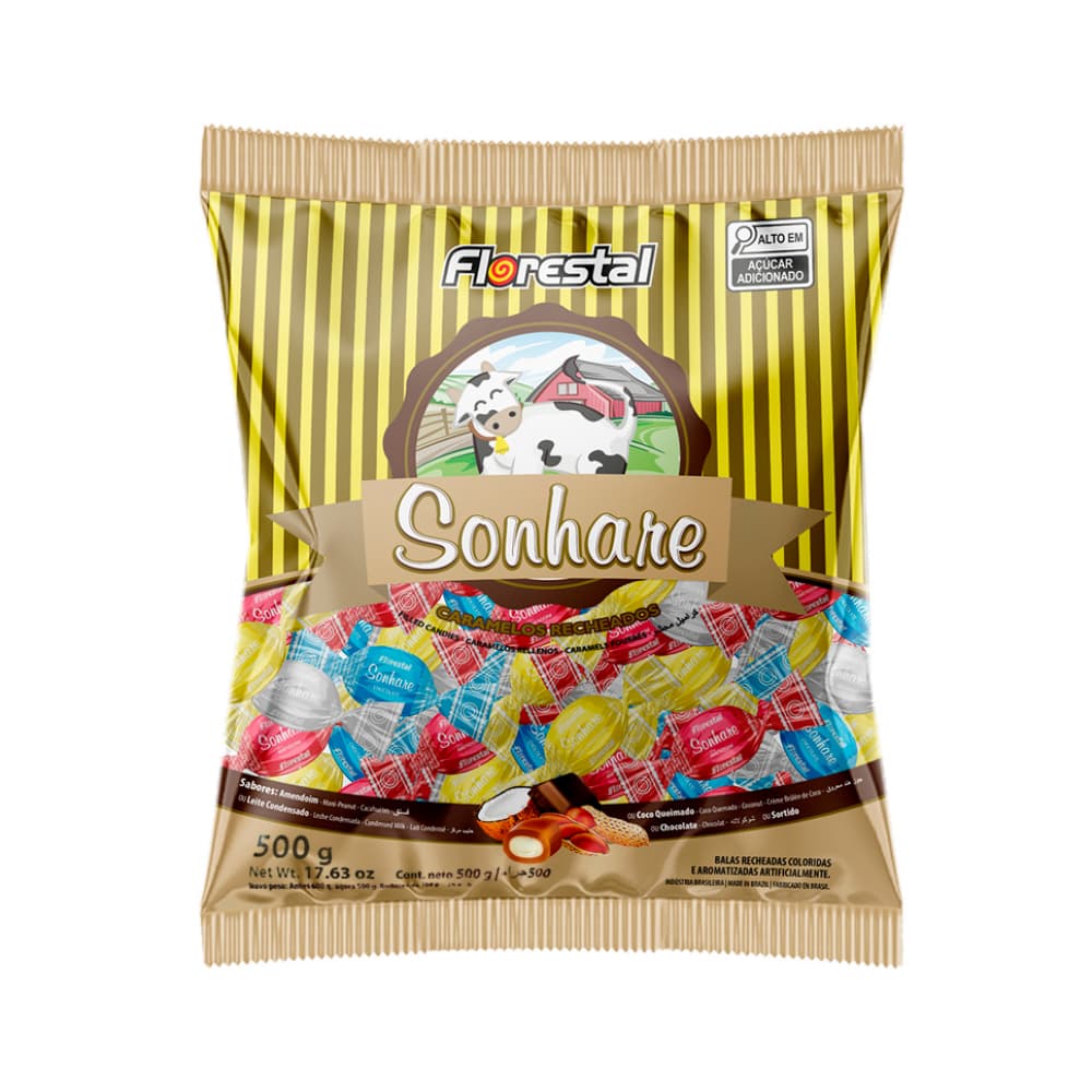 Paquete de caramelo con relleno Florestal (500 g / 1.10 lb) - Imagen 1