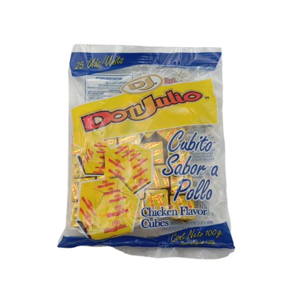 Cubitos con sabor a pollo Don Julio (100 g / 3.52 oz) - Imagen 1