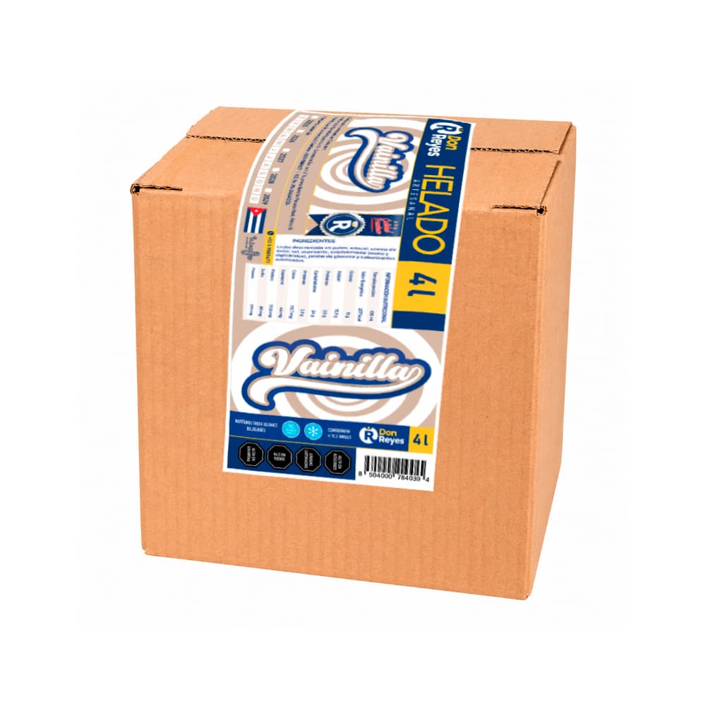 Helado artesanal sabor vainilla Don Reyes (4 L) - Miniatura 1