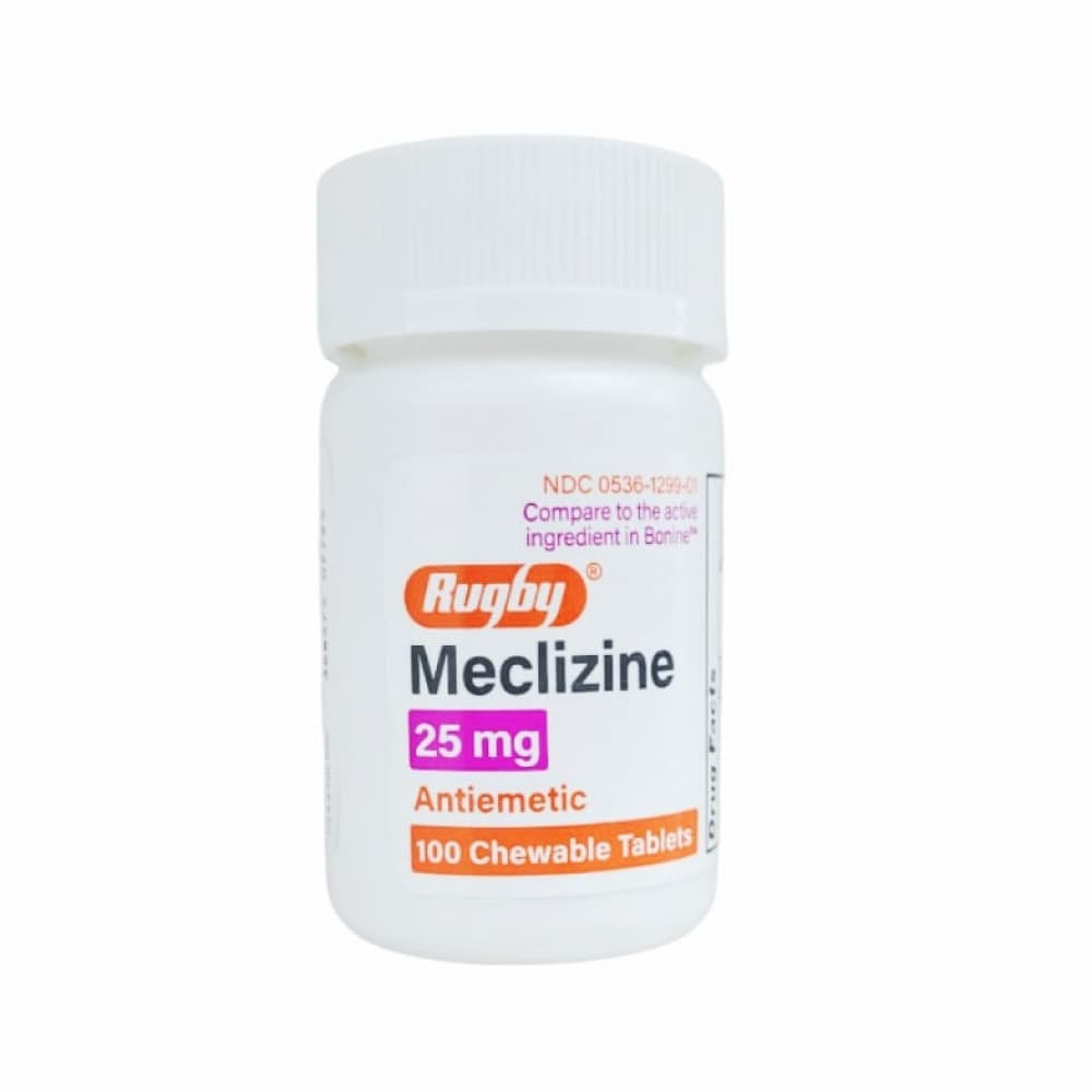 Meclizina 25 mg Rugby (100 tabletas) - Miniatura 2