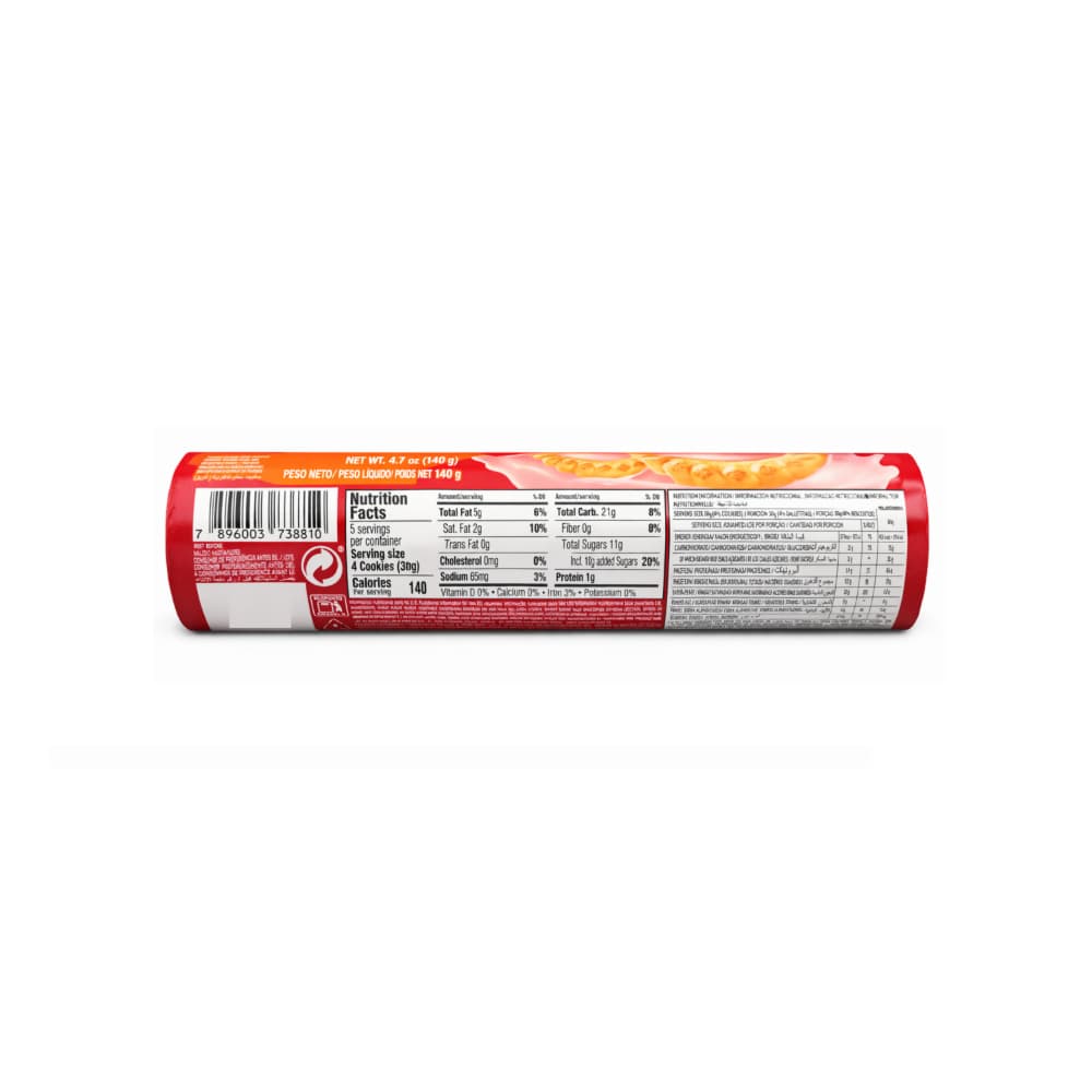 Galleta dulce con relleno sabor a fresa Tortinhas Marilan (6 x 140 g / 4.94 oz) - Miniatura 2