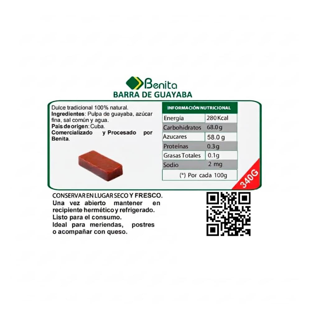 Barra de guayaba Benita (340 g / 11.99 oz) - Miniatura 2