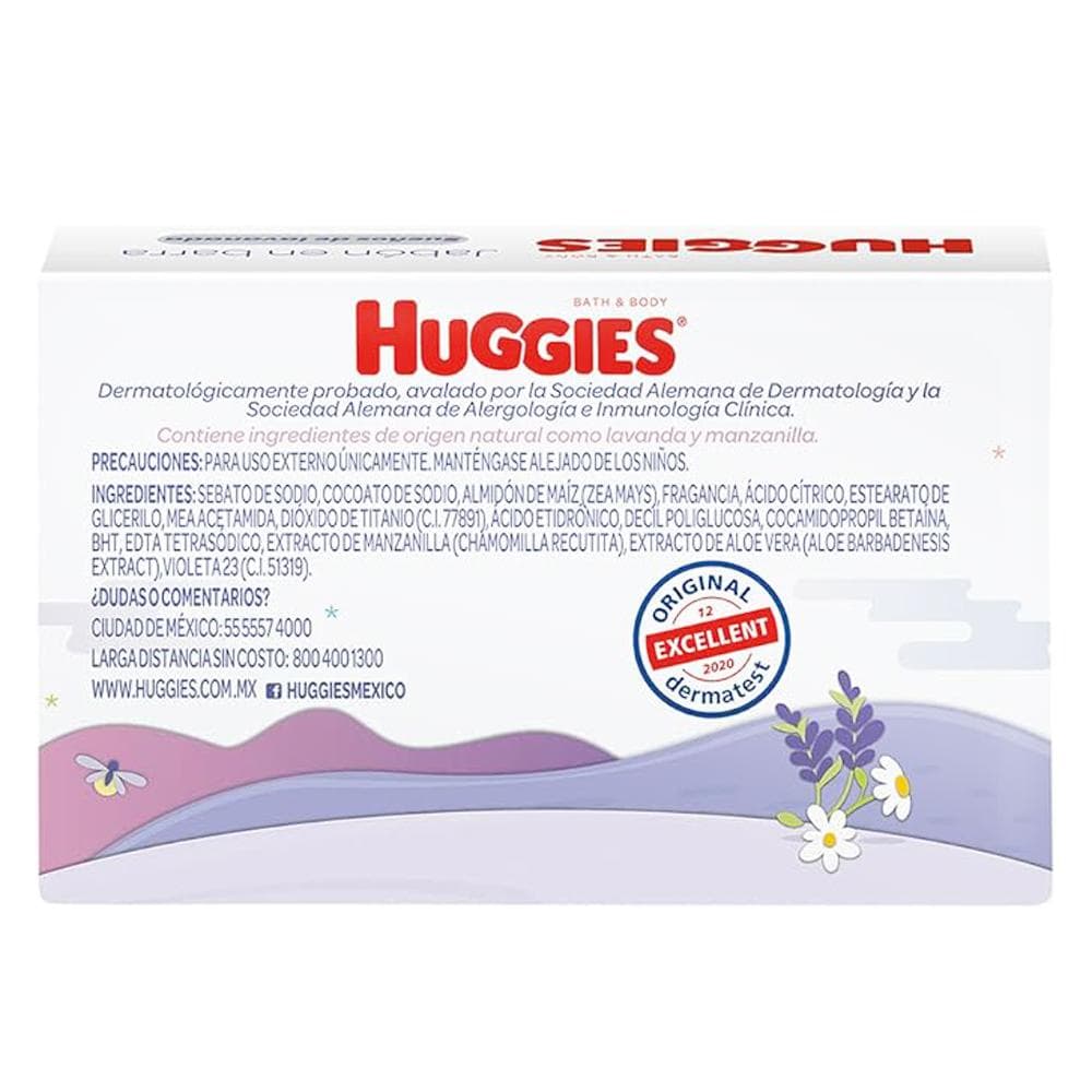 Jabón en barra sueños de lavanda para bebé Huggies (80 g / 2.82 oz) - Miniatura 3