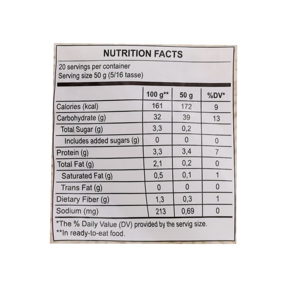 Arroz blanco de grano largo Energy (2 x 1 kg / 2.2 lb) - Miniatura 3