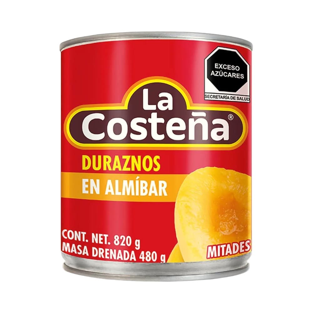 Duraznos en almíbar La Costeña (820 g / 1.80 lb) - Miniatura 4