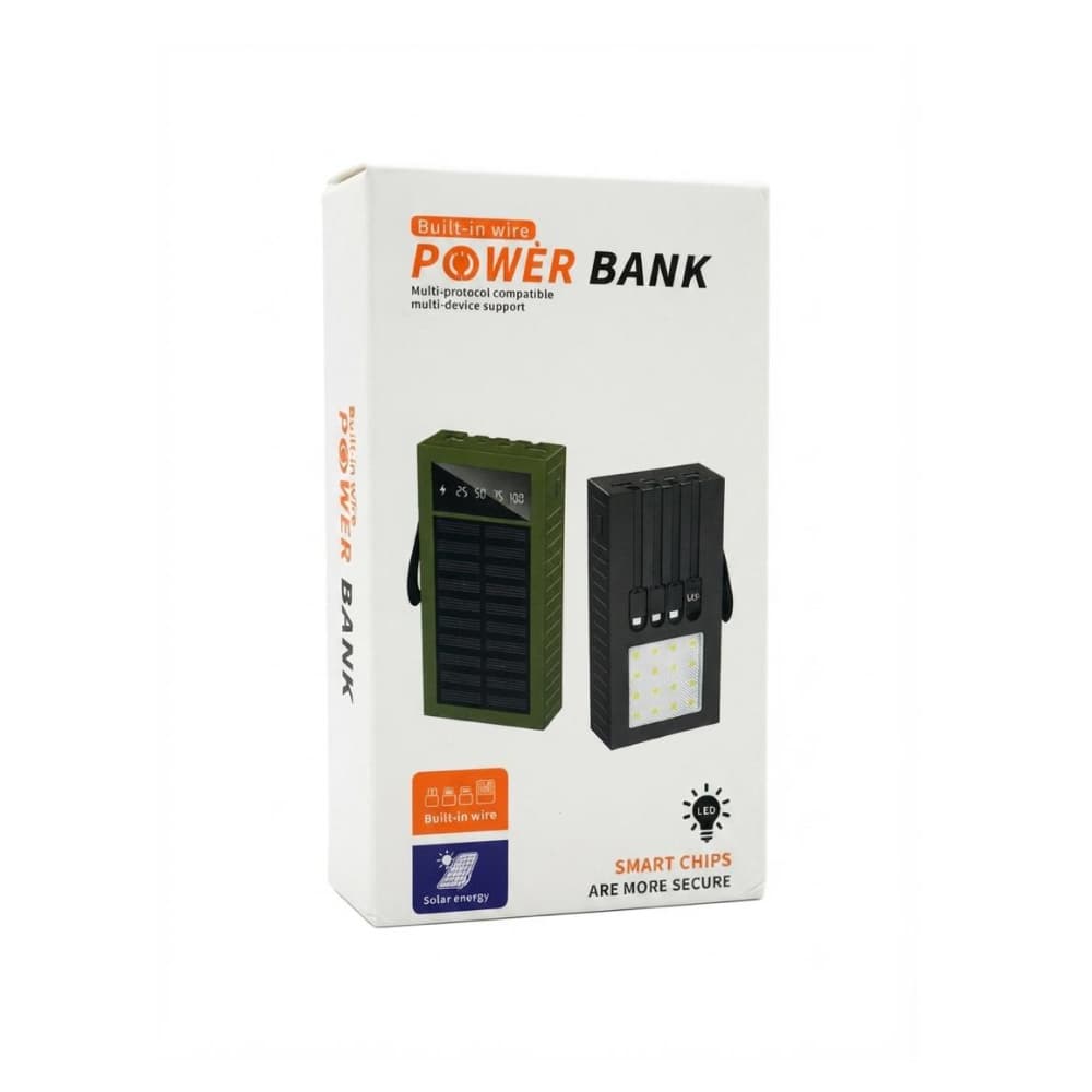 Banco de energía portátil de 20 000 mAh con panel solar XL Soluciones - Miniatura 4