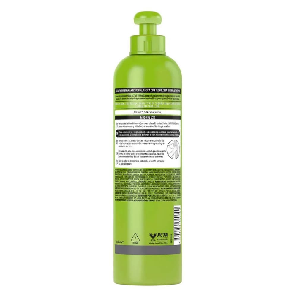 Crema para peinar Anti Sponge Sedal (300 ml) - Miniatura 2