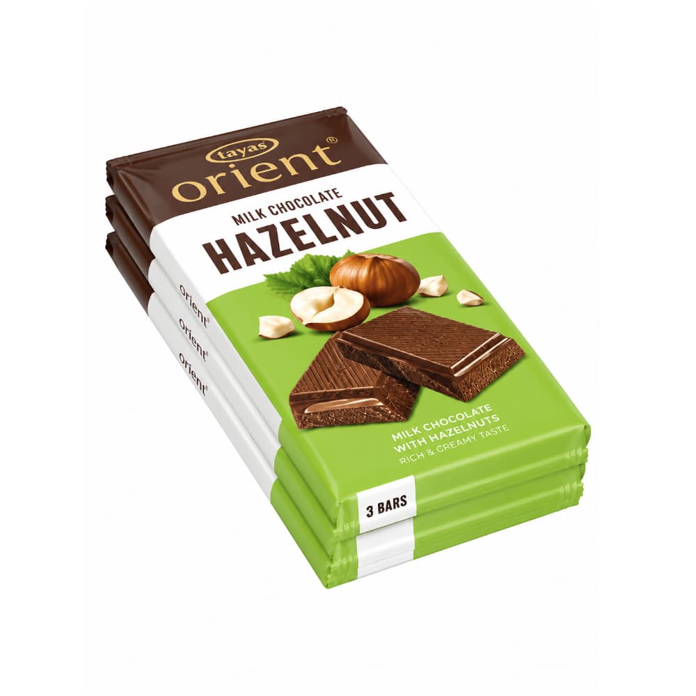 Tabletas de chocolate con leche rellenas con crema de avellanas Orient Tayas (240 g / 8.47 oz) - Miniatura 1