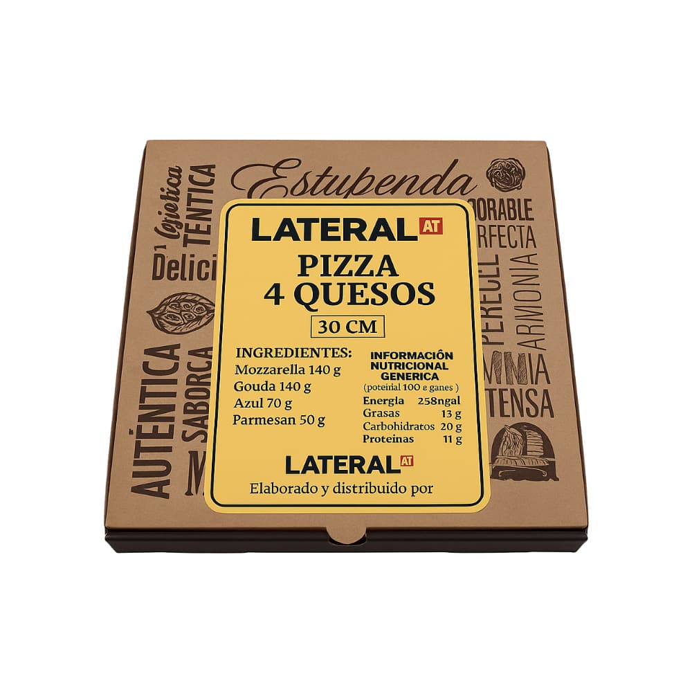 Pizza 4 quesos Lateral (30 cm) - Miniatura 2
