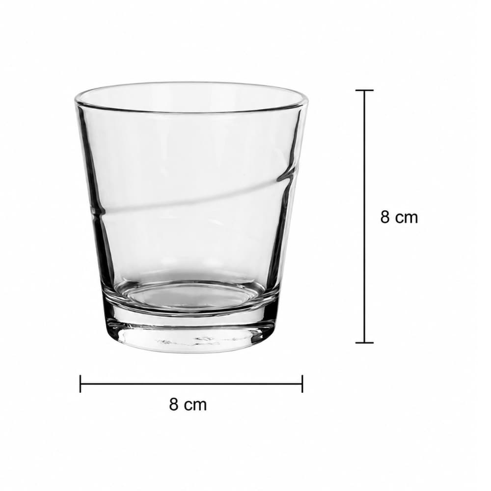 Juego de 6 vasos cristal agua Conic 260 ml Alessandro - Miniatura 2