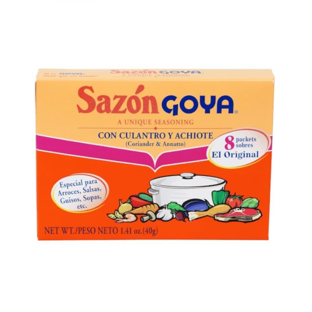 Sazón con culantro y achiote Goya (40 g / 1.41 oz) - Imagen 1