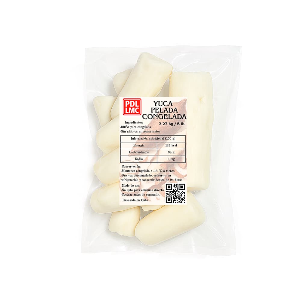 Yuca pelada congelada PDL LMC (2.27 kg / 5 lb) - Miniatura 2