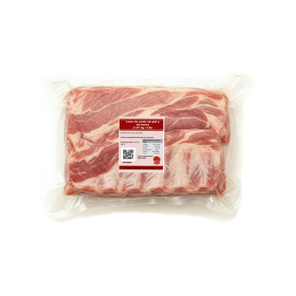 Lomo de cerdo sin piel y sin hueso Pida (1.81 kg / 4 lb) - Miniatura 2
