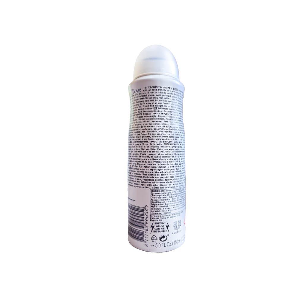 Desodorante en spray invisible dry Dove (150 ml / 5 fl oz) - Miniatura 2