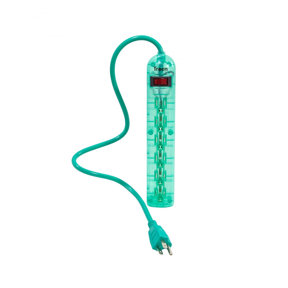 Regleta eléctrica de 50 cm 6 contactos Troen - Miniatura 2