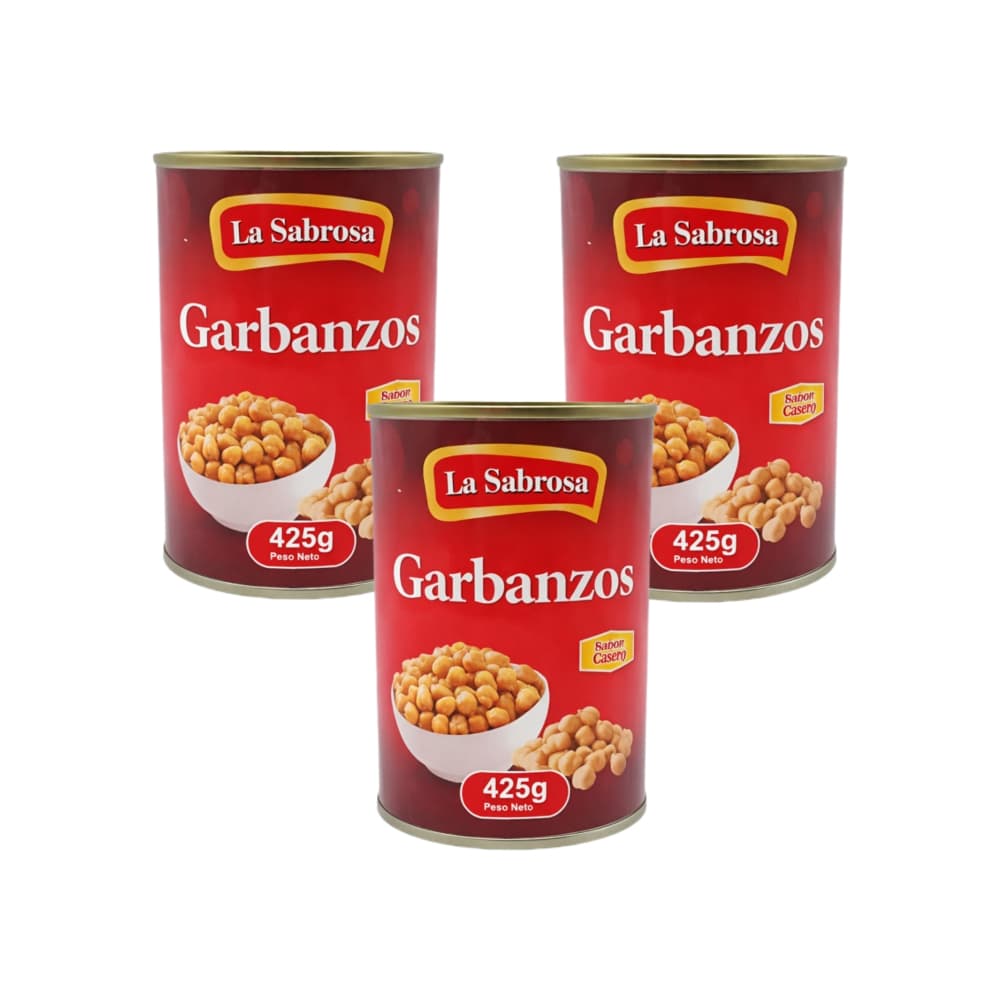 Garbanzos enlatados La Sabrosa (3 x 425 g / 14.99 oz) - Miniatura 1
