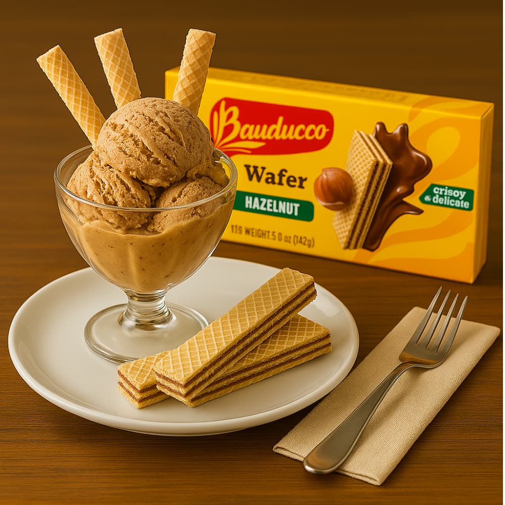 Sorbetos rellenos con crema sabor chocolate con avellanas Bauducco (142 g / 5 oz) - Miniatura 2