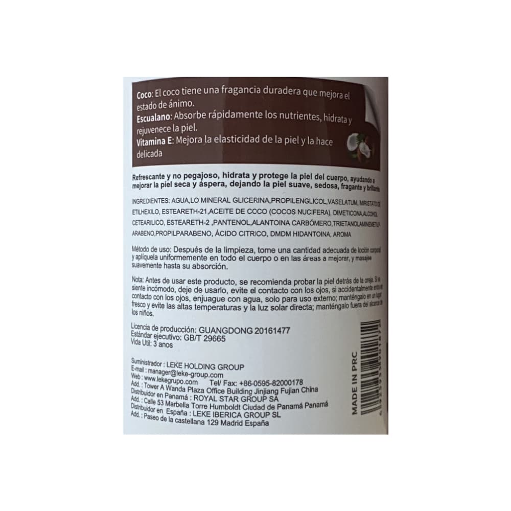Crema corporal con aceite de coco (300 ml / 10.14 oz) - Miniatura 3