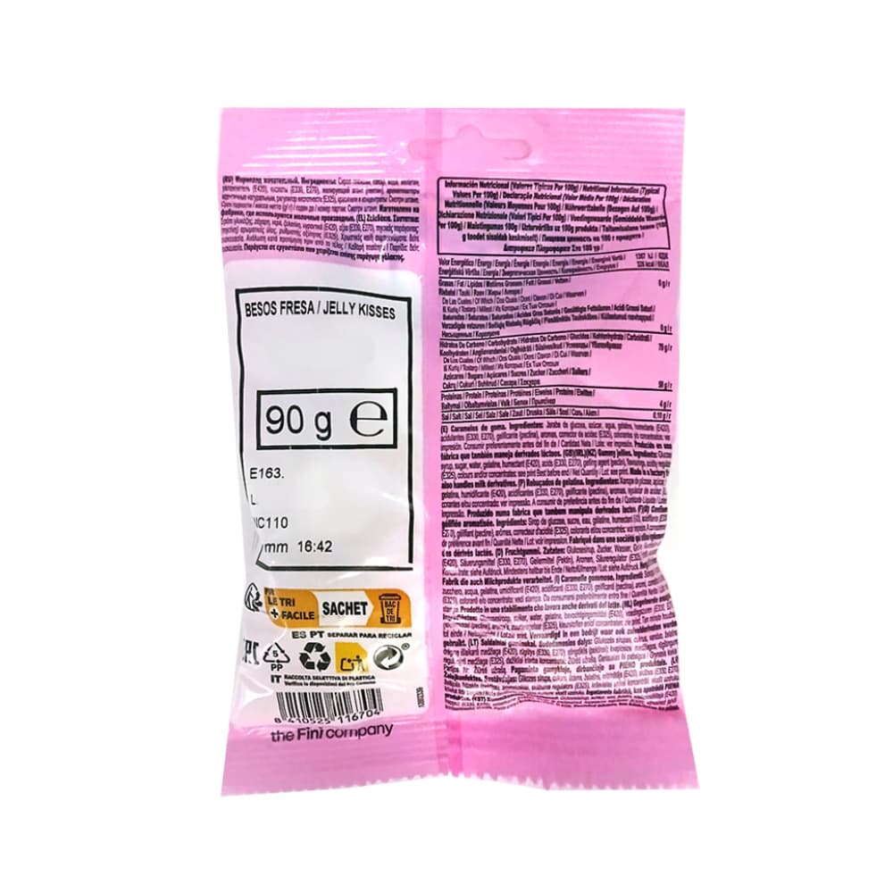 Gomitas besos fresas Jelly Kisses Fini (90 g / 3.17 oz) - Miniatura 3