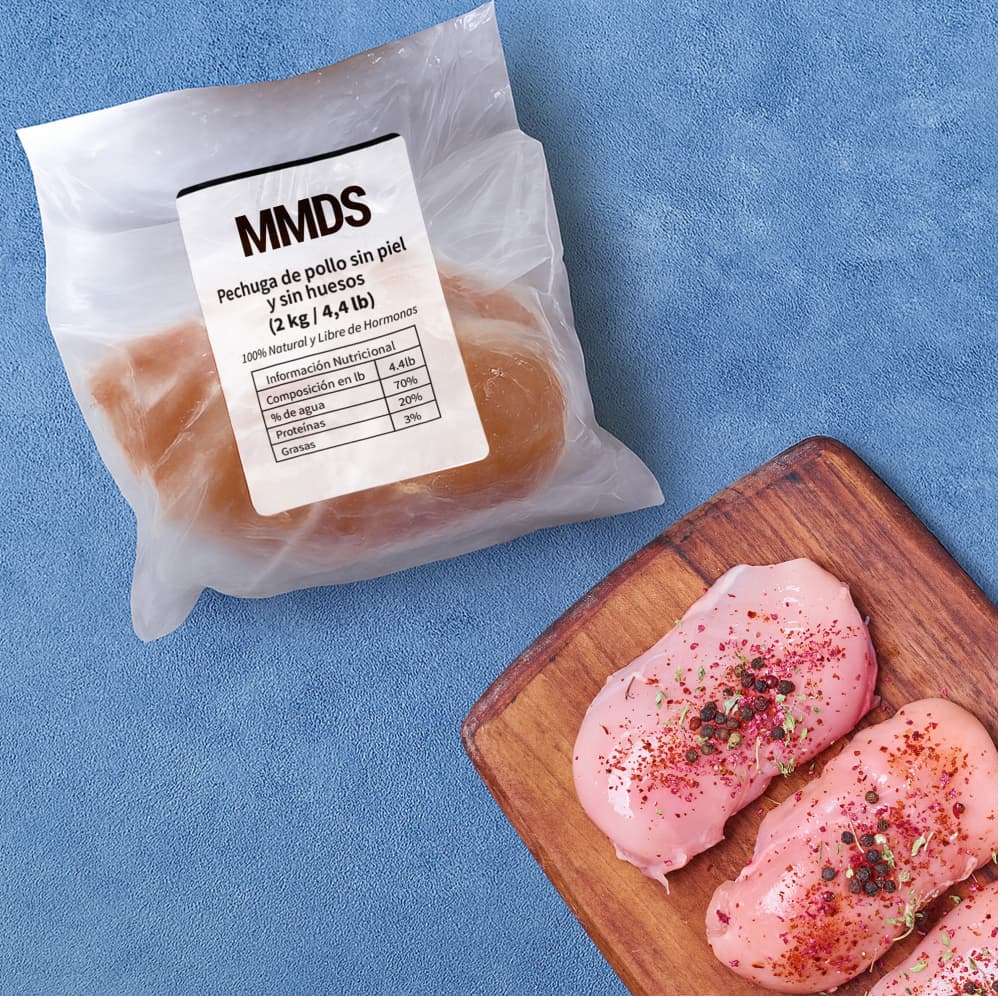 Paquete de pechuga de pollo sin piel y sin hueso MMDS (2 kg / 4.4 lb) - Miniatura 4