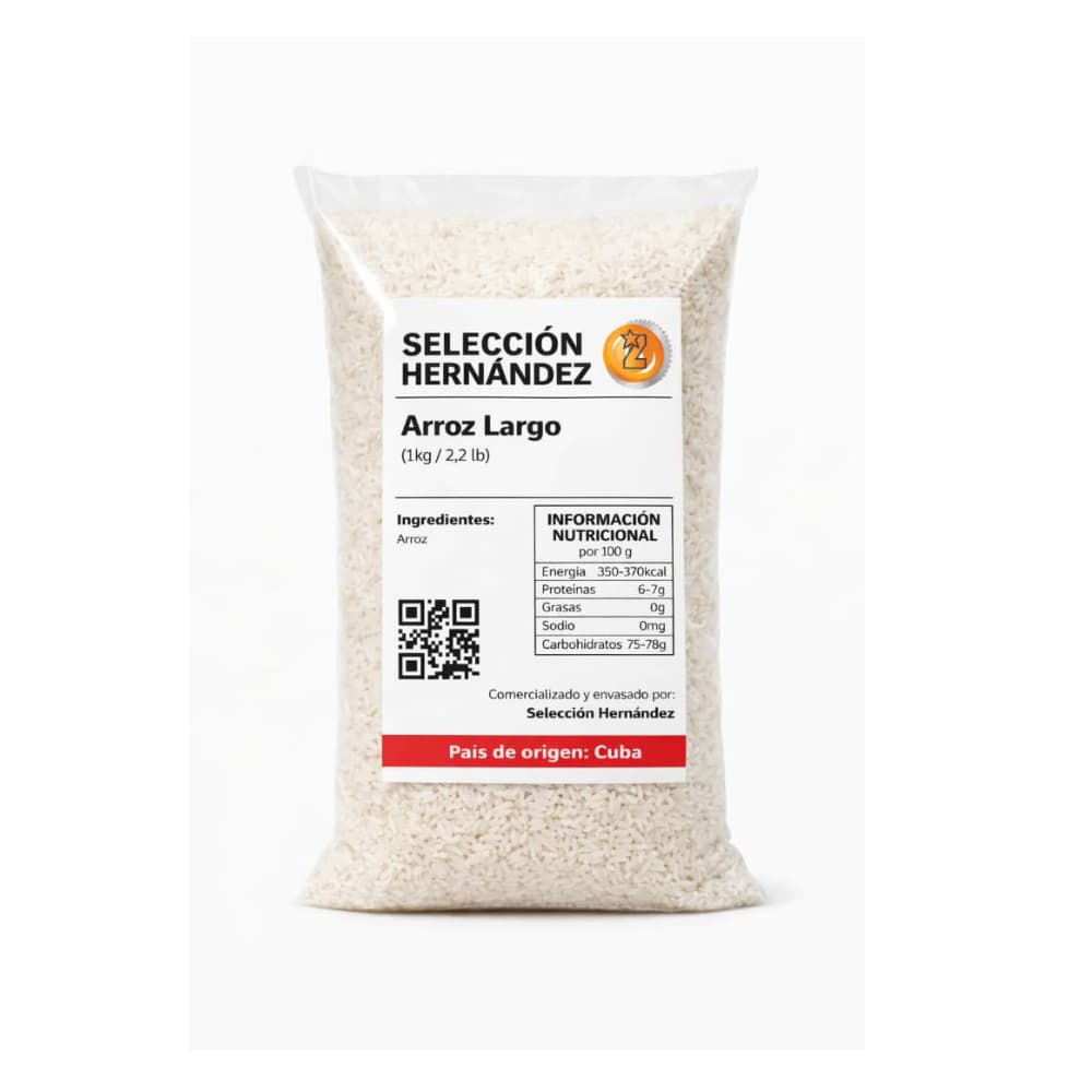 Arroz largo Selección Hernández (1 kg / 2.2 lb) - Miniatura 1
