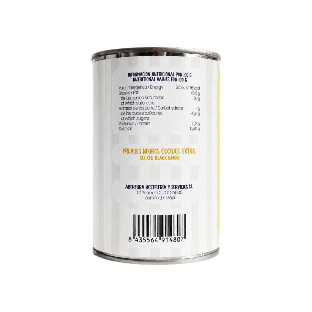 Frijoles negros cocidos enlatados La Abuela Mercedes (400 g / 14.11 oz) - Miniatura 2