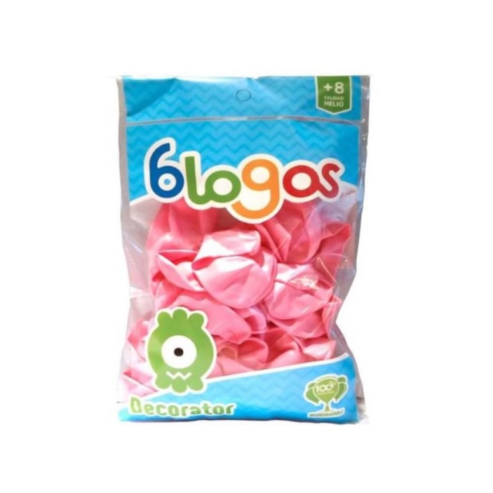 Paquete de globos rosa bebé Blogos Decorator (30 U) - Imagen 1