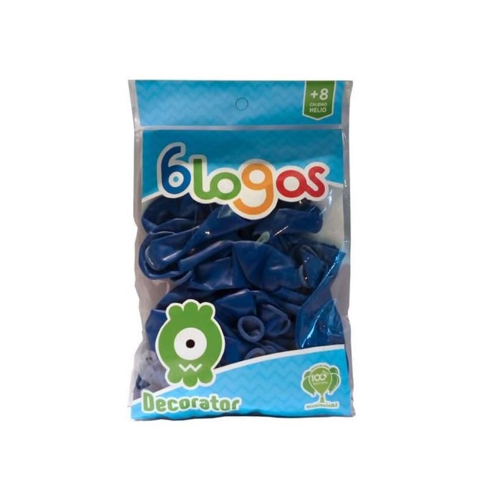 Paquete de globos azul royal Blogos Decorator (30 U) - Imagen 1