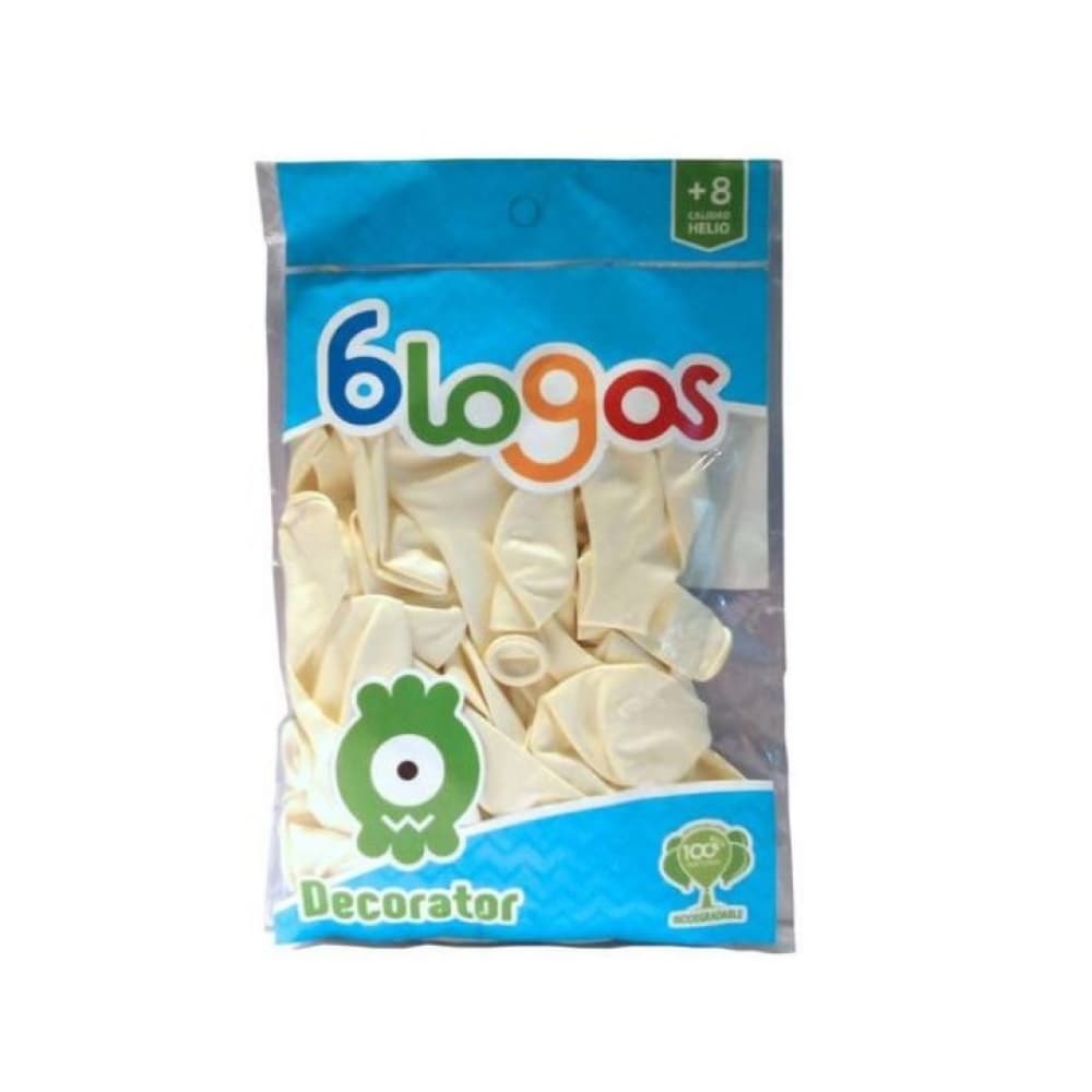 Paquete de globos blanco nieve Blogos Decorator (30 U) - Imagen 1