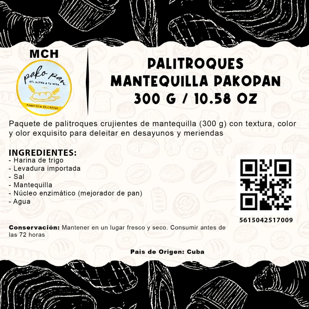 Palitroques mantequilla PakoPan MCH Panadería (300 g / 10.58 oz) - Miniatura 3