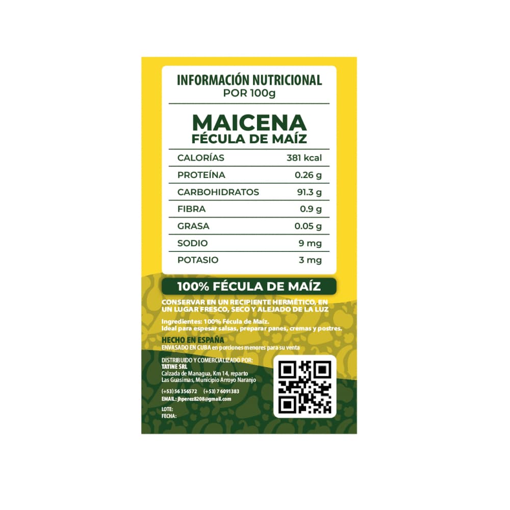 Maicena Campo Vivo (1 kg / 2.2 lb) - Miniatura 3