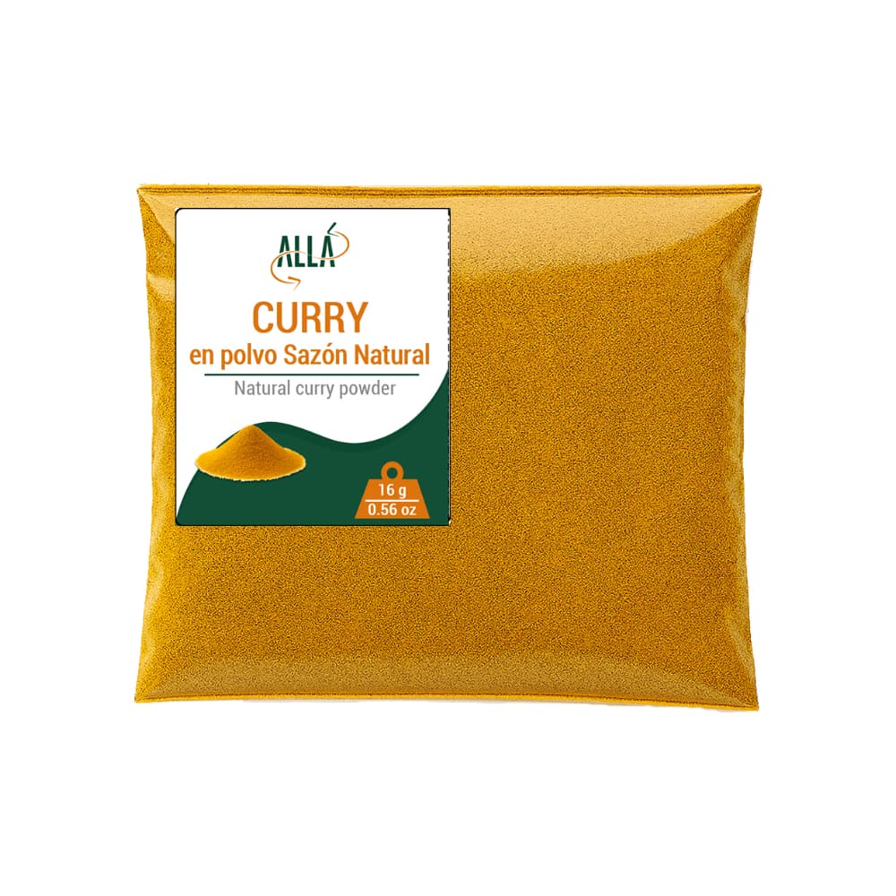 Curry en polvo sazón natural ALLÁ (16 g) - Imagen 1