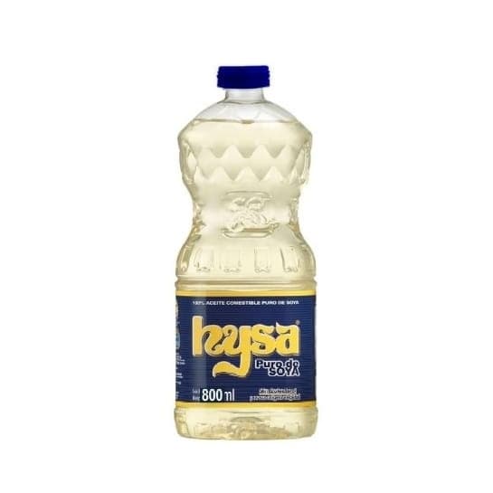 Aceite comestible puro de soya Hysa (800 ml) - Imagen 1