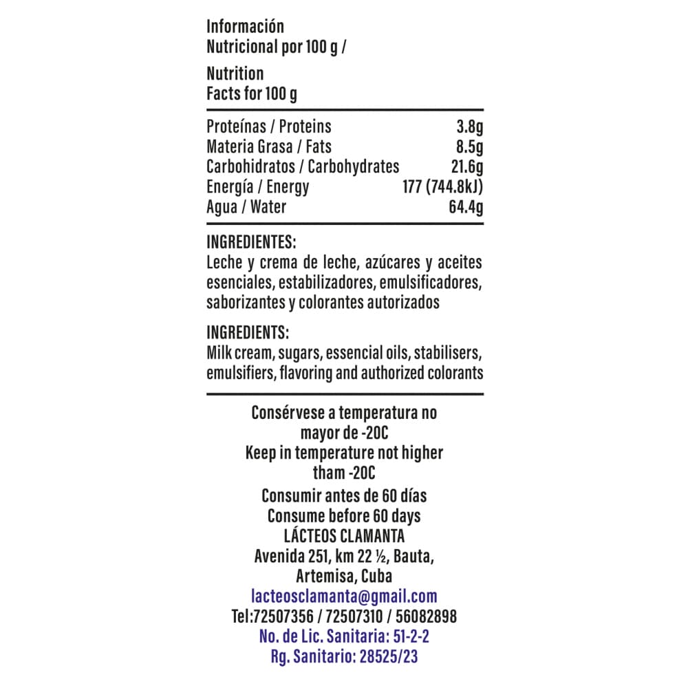Helado Premium de naranja piña Gustó (1 L) - Miniatura 2