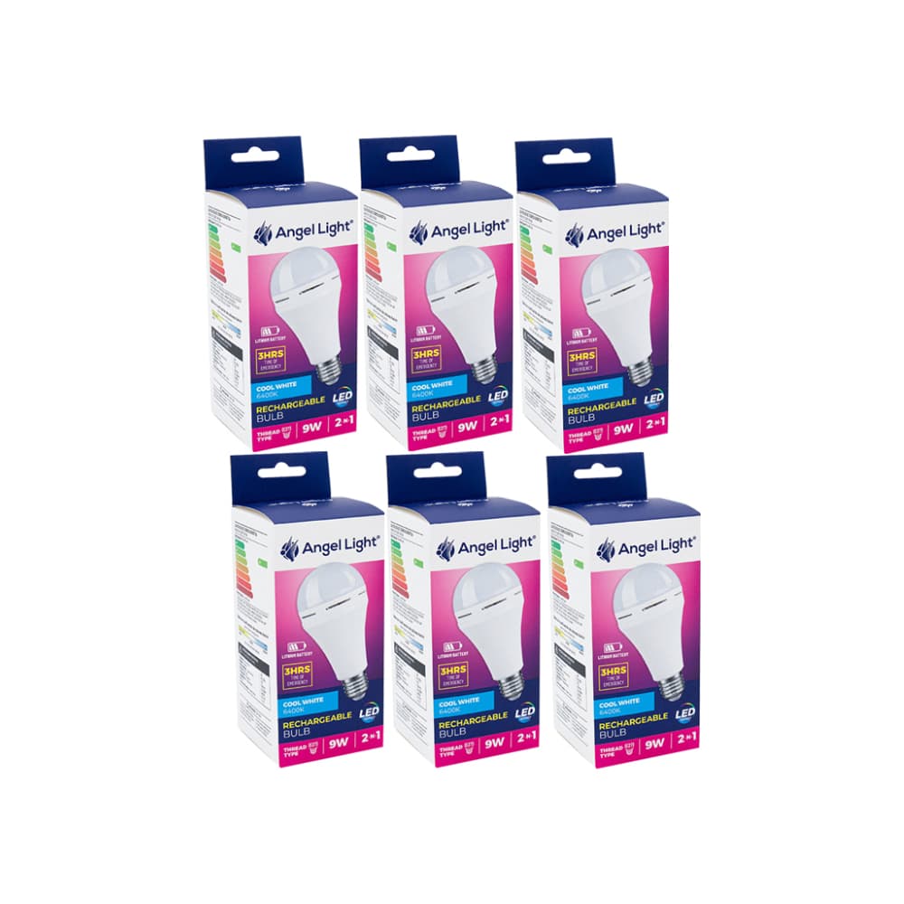 Bombillo recargable Led luz blanca 9 W Angel Light - Miniatura 1
