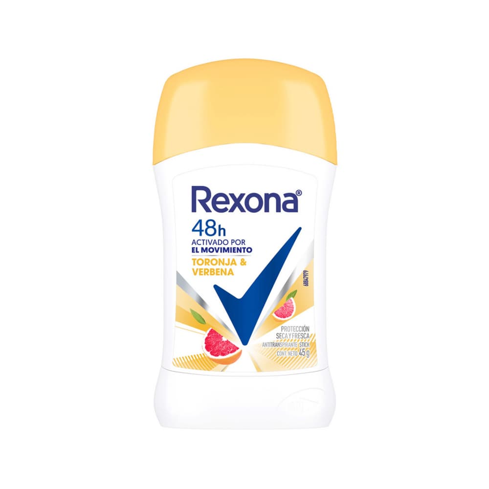 Desodorante en barra Toronja y Verbena Rexona (45 g / 1.58 oz) - Imagen 1